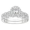14K 1.50CT-Diamond Round-Cut Solitaire Bridal-Set