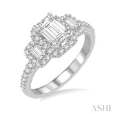 1/3 Ctw Diamond Semi-Mount Engagement Ring in 14K White Gold