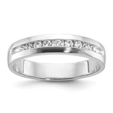 IBGoodman 14k White Gold Polished Nine Stone Men's Ring Mounting