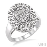 1/20 Ctw Round Cut Diamond Fashion Ring in Sterling Silver