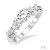 1/6 Ctw Diamond Semi-Mount Engagement Ring in 14K White Gold