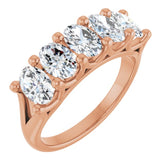 14K Rose Gold 1 7/8 CTW Lab-Grown Diamond Anniversary Band