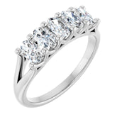 14K White Gold 9/10 CTW Natural Diamond Anniversary Band