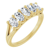 14K Yellow Gold 9/10 CTW Natural Diamond Anniversary Band