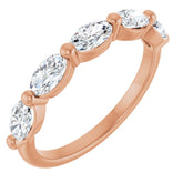 14K Rose Gold 1 1/4 CTW Natural Diamond Annniversary Band