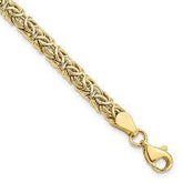 10K 9.5MM 9" Byzantine Bracelet