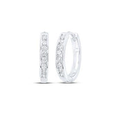 14K 0.50ct Diamond Hoop Earrings