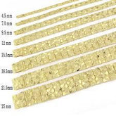 10K 9MM 8" Nugget Bracelet