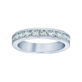 14K 0.10ct Diamond Pave-Set Wedding-band
