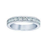 14K 0.75ct Pave-Set Wedding Band