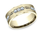14K 1.20ct Diamond Channel-Set Wedding-Band