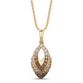 14k .55ct-Ombre-Chocolate Diamond Pendant