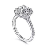 14K 1.05ct-Diamond 3.35CZ Semi-Mount
