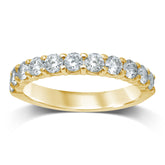 14K 0.50ct Diamond Prong-set Wedding-Band