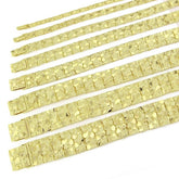 10K 4.5mm 7"H Nugget-ID-Bracelet