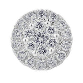 10K 1.00Ct Diamond Cluster Earrings