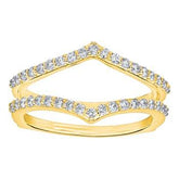 14K 0.25ct Diamomd Ring Guard