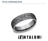 Tantalum 6.5mm Size-11 Leaf-Style Wedding-Band