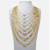 10K 9mm 24"H Figaro Chain