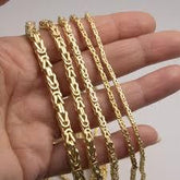 10K 3MM 7" BYZANTINE BRACELET