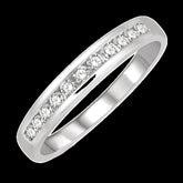 14K 0.25ct Diamond Channel-Set Wedding-Band
