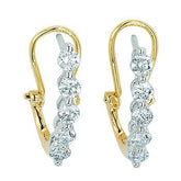 14K 0.50ct Diamond Hoop Earrings