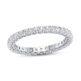 14K 1.53ct Diamond Prong-set Eternity-Band