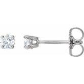 14K White 1/5 CTW Natural Diamond Stud Earrings