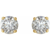 14K Yellow Gold 3/4 CTW Natural Diamond Earrings
