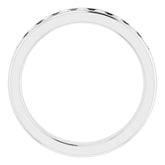 14K White 3/4 CTW Natural Diamond Band