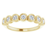 14K Yellow 3/8 CTW Natural Diamond Anniversary Band