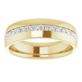 14K Yellow 1/2 CTW Natural Diamond Band