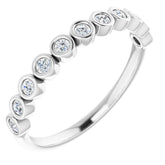 Platinum 1/5 CTW Natural Diamond Anniversary Band