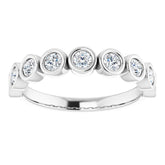 14K White 1/2 CTW Natural Diamond Anniversary Band