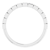 14K White 1/3 CTW Natural Diamond Anniversary Band