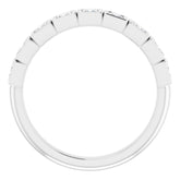 Platinum 1/2 CTW Natural Diamond Anniversary Band