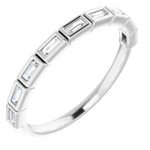 14K White 1/5 CTW Natural Diamond Anniversary Band