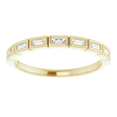 14K Yellow 1/5 CTW Natural Diamond Anniversary Band