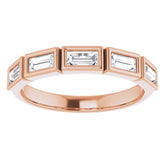 14K Rose 1/2 CTW Natural Diamond Anniversary Band