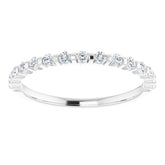 14K White 1/5 CTW Natural Diamond Anniversary Band