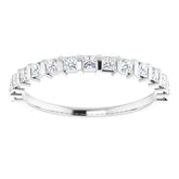 14K White 1/2 CTW Natural Diamond Anniversary Band