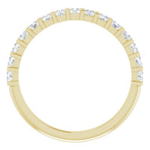 14K Yellow 1/2 CTW Natural Diamond Anniversary Band