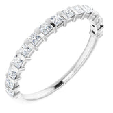 Platinum 1/2 CTW Natural Diamond Anniversary Band