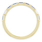 14K Yellow 3/8 CTW Natural Diamond Anniversary Band