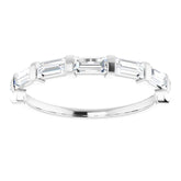 14K White 5/8 CTW Natural Diamond Anniversary Band