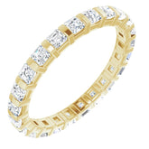 14K Yellow 1 1/5 CTW Natural Diamond Eternity Band Size 7