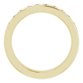 14K Yellow 1 3/8 CTW Natural Diamond Band