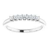 Platinum 1/4 CTW Natural Diamond Anniversary Band