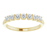 14K Yellow 3/8 CTW Natural Diamond Anniversary Band