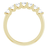 14K Yellow 5/8 CTW Natural Diamond Anniversary Band